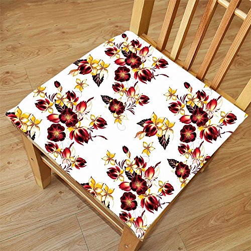 image for Nalahome Set of 2 Waterproof Cozy Seat Protector Cushion Flowers Flora