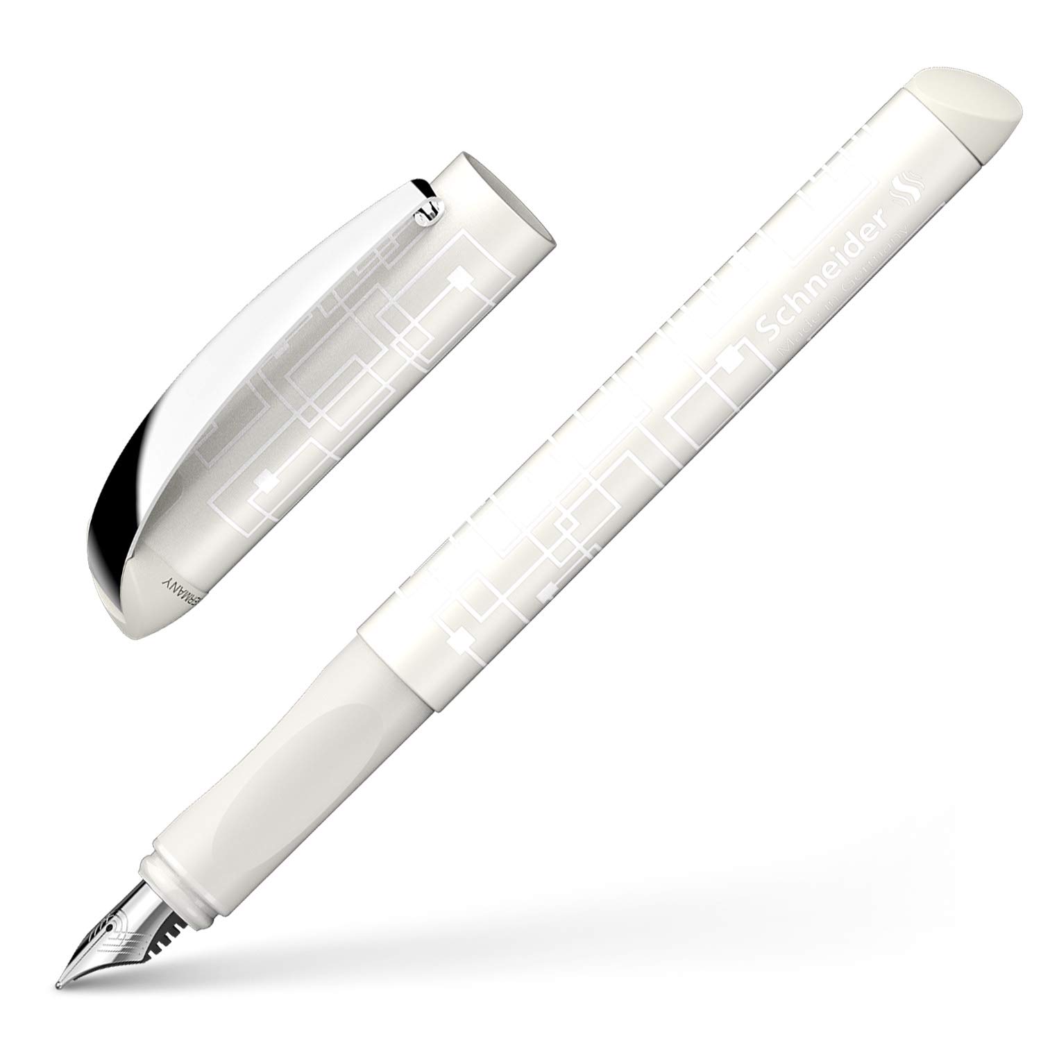 Schneider, 167735 Glam VIP Fountain Pen Right and Left Handed Ink Cartridge Royal Blue Ivory