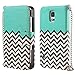 ULAK Galaxy S5 Case, Premium Synthetic Leather Wallet Case Stand Feature Magnet Flip Cover for Samsung Galaxy SV I9600 with Built-in Credit Card/ID Card Slots (Follow The Sky)