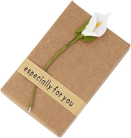 Caja de regalo para joyas (collar, pulsera, anillo, pendientes), con flor: Amazon.es: Hogar