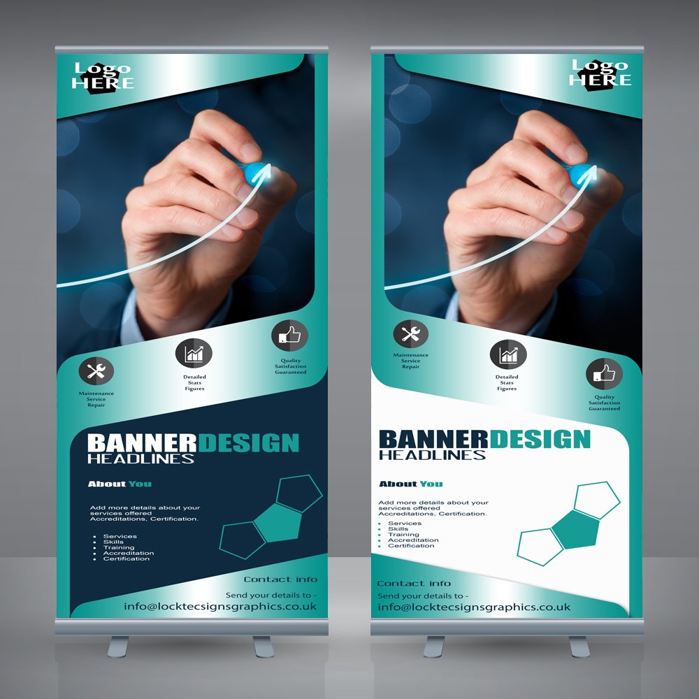 Design Your Own Printed Roller Banner Pop Up Exhibition Display