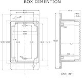 Therlan ABS Project Enclosure Box 2pcs Black IP65 Waterproof Junction Box view 7