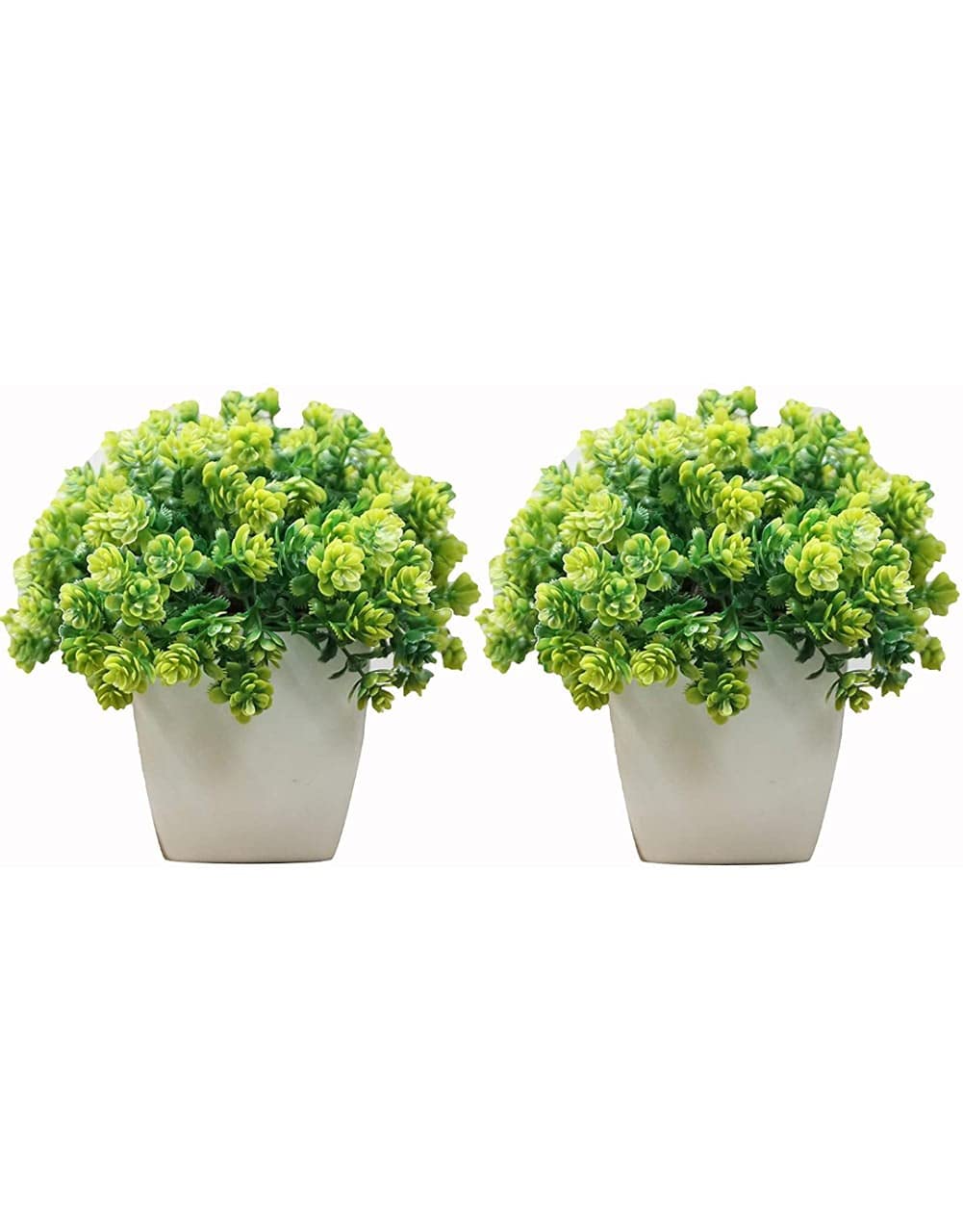 Buy Artificial Decorate Lives Artificial Plant with Pot (Green, 2 Piece