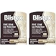 Blistex Five Star Lip Protection Balm, 0.15 Ounce – Wind & Water-Resistant Lip Care, Broad Spectrum SPF 30 Sun Protection, Soothes Cold Chapped Lips, Hydrating Lip Treatment, Holds in Moisture