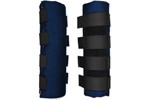 Dura-Tech Quick Wrap No Bow Leg Wraps for Horses | Size 16" | Color Navy | Exceptional Leg Coverage | Versatile Use | Secure and Easy Application | Sold in Pairs