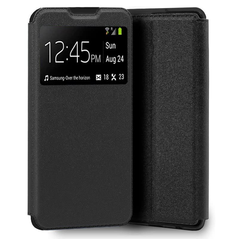 Cool Flip Cover Case for Wiko Y61 Plain Black