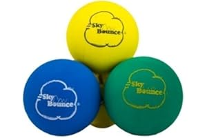 Sky Bounce Color Rubber Handballs for Recreational Handball, Stickball, Racquetball, Catch, Fetch, and Many More Games, 2 1/4-Inch, Assorted, 12 Count