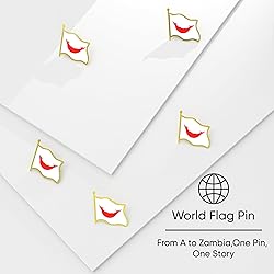 Easter Island (Rapa Nui) Flag Lapel Pin - Enamel