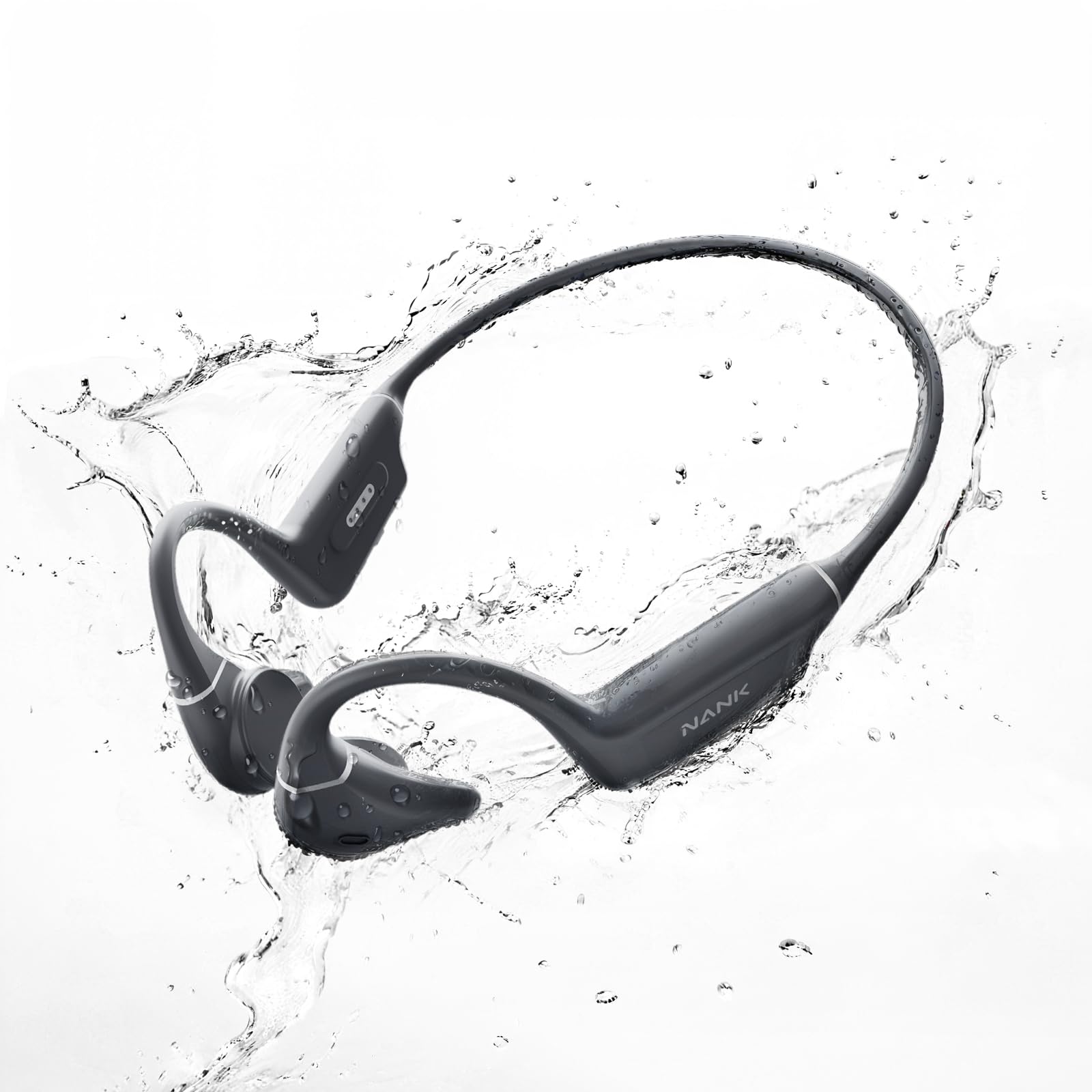 Photo 1 of NANK Runner Diver2 Bone Conduction Headphones, IP68 Swimming Headphone with MP3 Player Built-in 32G Memory, Bluetooth 5.3 Open Ear Headphones with CVC6.0 Mic for Swimming Running Cycling Gym