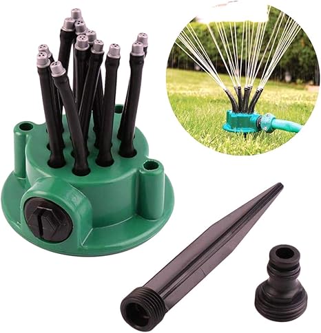 Amazon Ouken ガーデニング スプリンクラー 360度 庭 芝生 散水 水やり 農作物 花壇 観葉 植物 手入れ 簡単設置 スプリンクラー