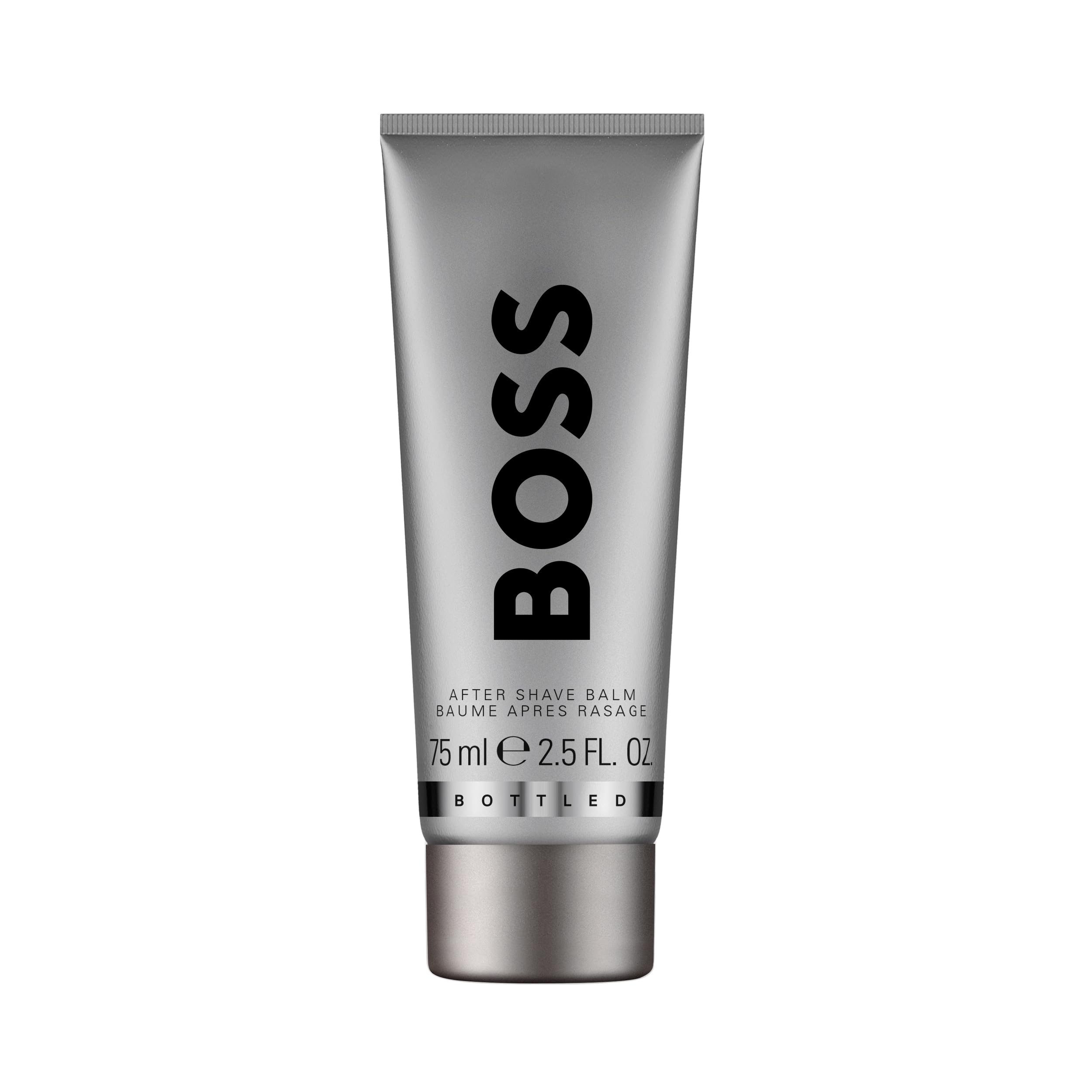 BOSS Bottled Aftershave Balm for Him - Woody Scent with Notes of Apple, Cinnamon and Wood - Light Longevity - 75ml