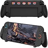LEPEYMDA Console Grip for Switch 2 (2025), Durable Ergonomic Grip with 5 Game Slots, Perfect for Handeld Mode and Comfortable Playing, Black