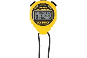 ACCUSPLIT AX725 PRO MEMORY (16) Dual Line Stopwatch (Yellow)