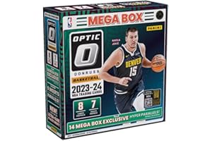 PANINI FOOTBALL LEAGUE 2023-24 Panini Donruss Optic Basketball Mega Box (56 Cards/Box) Hyper Parallels Sealed