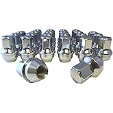 Set of 24 Eisen 14x1.5mm One-Piece Chrome OEM Factory Style Large Lug Nuts for 2015-2026 Ford F-150 F150 Expedition Lincoln Navigator Factory Stock Wheels