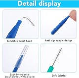 FUYOAL 80 Pcs Interdental Brushes Soft Dental Cleaning 8 Colors view 3
