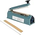 PrimeTrendz Hand Impulse Sealer Heat Seal Machine Poly Sealing With Element Grip and Teflon 12" (Inch)