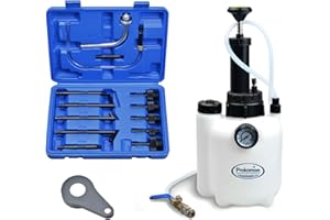Prokomon 3 Liters Fluid Transfer Pump Tool with 13pcs ATF Adapters,Transmission Fluid Pump for Automotive Oil Filling Filler System,Manual ATF Fluid Transfer Pump for Oil