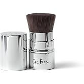 Ere Perez - Eco Vegan Retractable Kabuki Makeup Brush (1 piece) | Vegan Bristles | Multipurpose For Brozner, Powder + Cream | Travel-Ready | Cruelty-Free, Clean Beauty