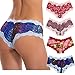 Curve Muse Pack of 4 Sexy Sheer Lace Tanga Hipster Bikini Panties