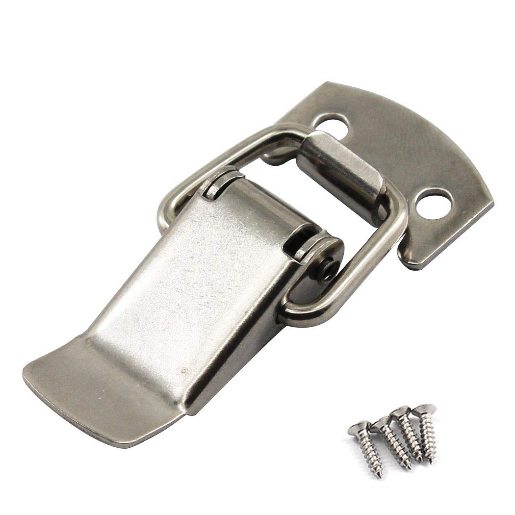 (10 Pieces) Stainless Steel Spring Loaded Latch Clamp Clips for Tool Box,Cases