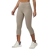 ONGASOFT High Waisted Yoga Capris 21" - Tummy Control Buttery Soft Workout Leggings with Pockets for Women
