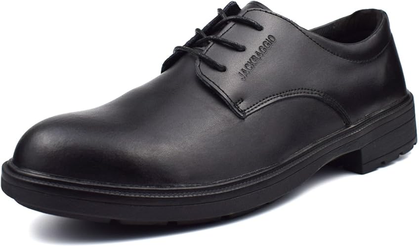 Amazon Placck 安全 安全靴 コックシューズ 厨房シューズ 調理靴 作業靴 ビジネスシューズ 黒 防水 防滑 防油 24cm 27 5cm Placck 安全靴 作業靴