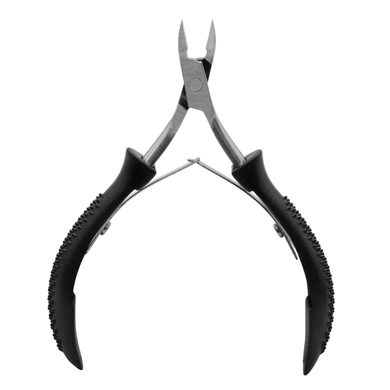 3PCS Anti-slip Handle Cuticle Trimmer with Cuticle Pusher and Triangle Cuticle Nail Pusher Peeler Scraper,Professional Stainless Steel Cuticle Nipper Set for Fingernails Toenails: Beauty