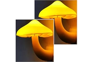 AUSAYE 2Pack Mushroom Night Light Plug in Lamp,Led Lights for Adults Kids Baby Children NightLight Wall Decor Lamp Bedroom Bathroom,Toilet,Stairs,Kitchen,Hallway