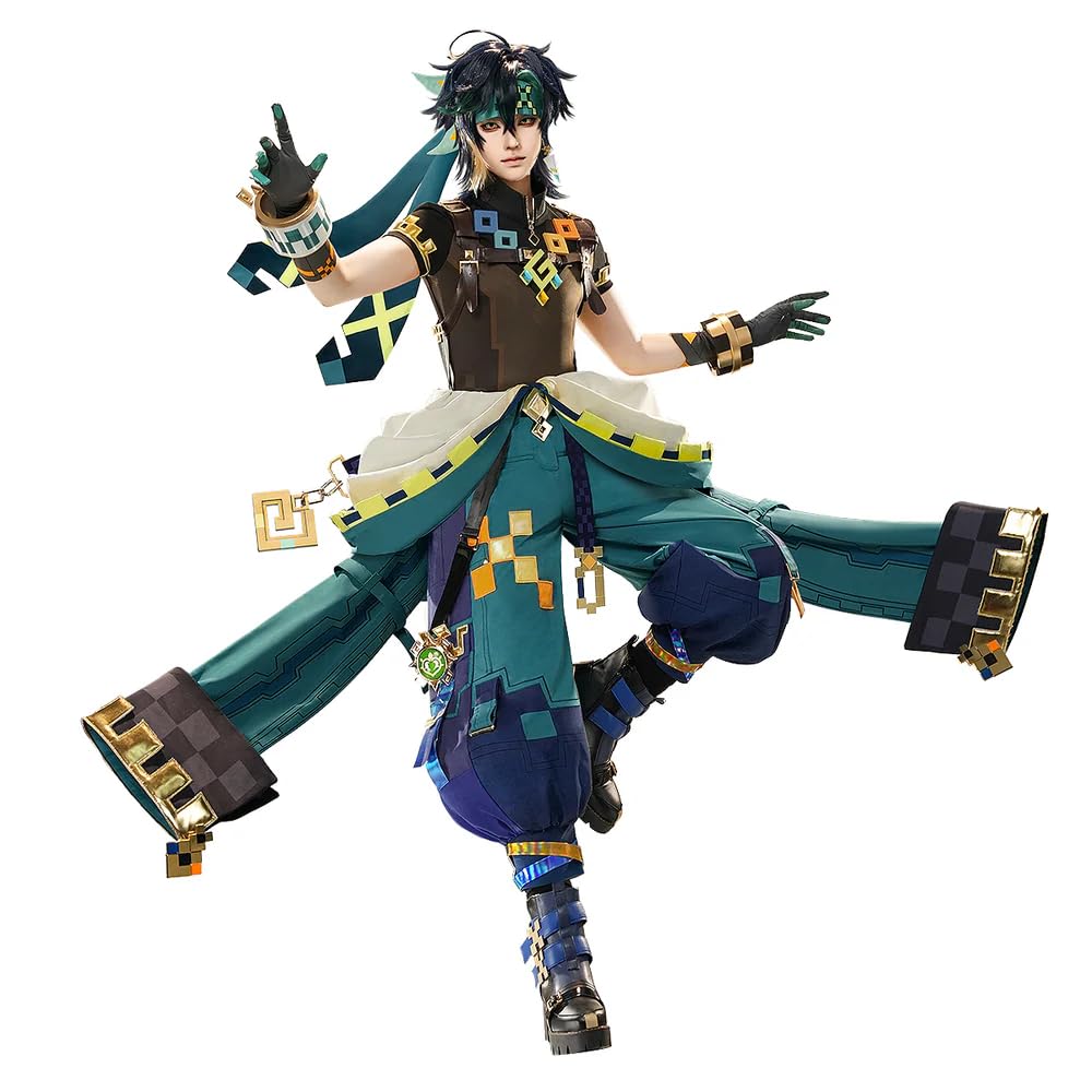 Photo 1 of KIRA KIRA Genshin Kinich Cosplay Costumes Doki-SR Game Genshin Impact Natlan Kinich Costume Outfits for Halloween (M)