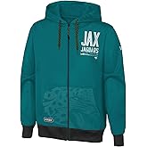 Outerstuff NFL Men's Drop Back Team Colors Full Zip Performance Fleece Hoodie