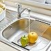 THETIS Homes Over The Sink Multipurpose Roll-Up Dish Drying Rack -17.7''x11.8'',Stainless Steel