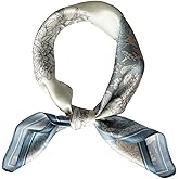 FONYVE 100% Mulberry Silk Scarfs for Women-Lightweight Square Satin Head Scarf-Small Silk Hair Scarf for Sleeping 21"x21"