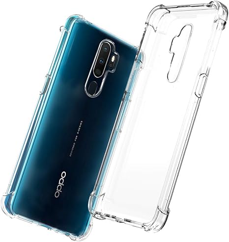 Qhohq Funda Para Oppo A5 2020 Oppo A9 2020 Cases Silicona Slim Tpu Cuatro Esquinas Anti Caid Transparente Amazon Es Electronica