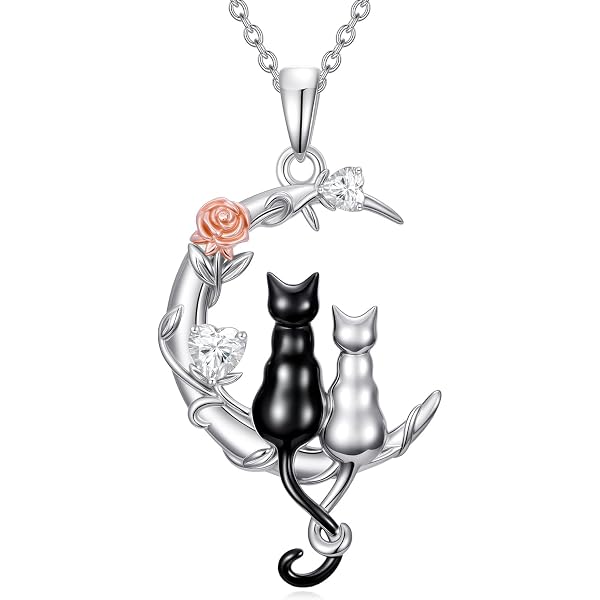LUHE 925 Sterling Silver Fox Pendant Necklace - Cute Animal Jewelry Gift For Women - View #12
