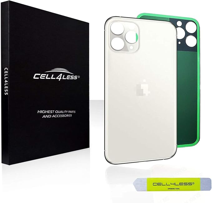 Cell4less Back Glass Replacement Kit for The iPhone 11 Pro