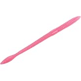 Strike King KVD Perfect Plastics Finesse Worm, Bubblegum | Soft Plastic Worm Fishing Lure, 6 1/2-Inches, 12-Pack