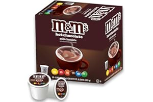White Coffee Milk Chocolate Single Serve M&M Hot Cocoa Pods, 18 Count
