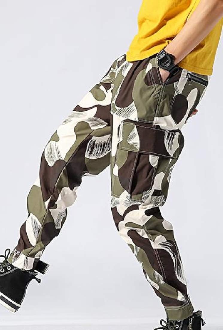 Pants Joe Wenko Mens Drawstring Camo 