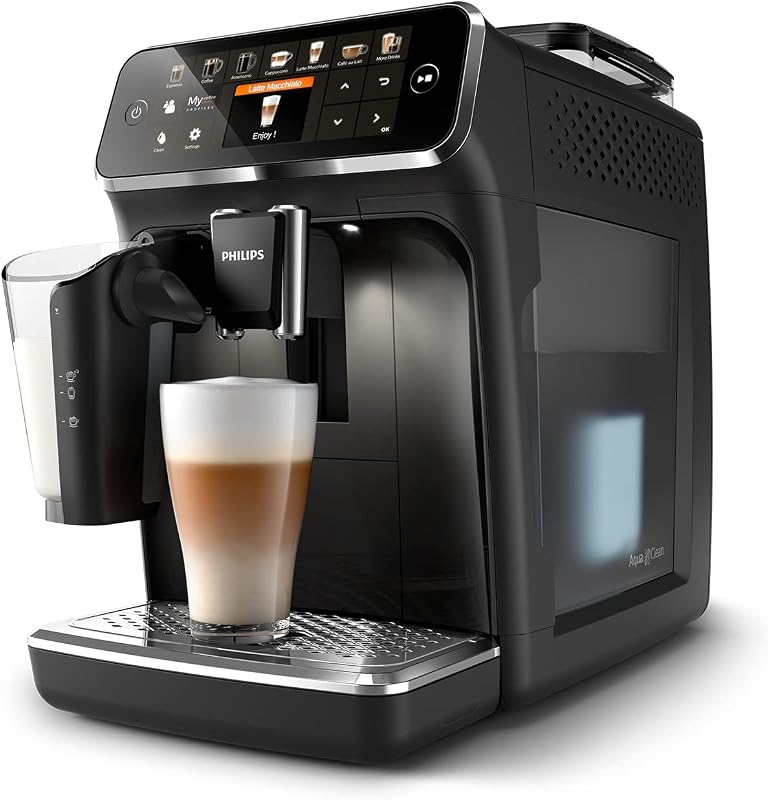 machine à café grain 5400, 12 boissons, carafe LatteGo, Noir