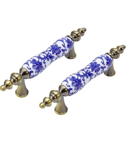 JGARTS 10 X Mix Vintage Look Flower Ceramic Knobs Door Handle Cabinet Drawer Cupboard Pull Mandala Xfer New - View #14