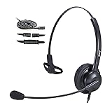 MKJ Cisco Headset Noise Canceling Wired Headphones