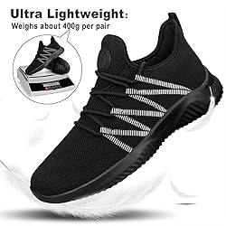 Feethit Mens Slip On Running Shoes Breathable