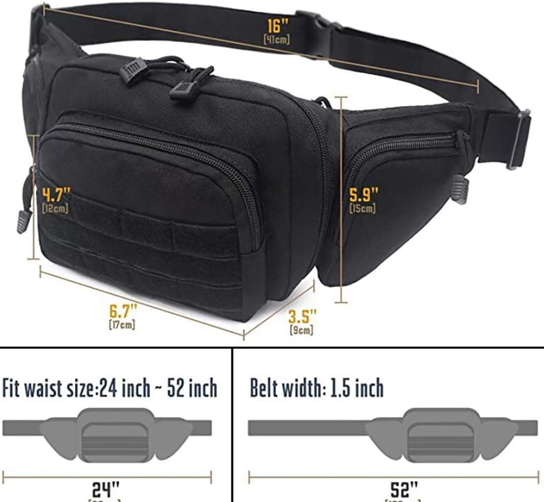 DMAIP Tactical Gun Case Concealed Pistol Pouch Carry Waist Bag Portable Handgun Holster Soft Pistol Cases (Black): Sports & Outdoors