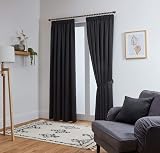 John Aird Blackout Curtains Pencil Pleat with Tie Backs 2 Panels 46 x 72 view 2