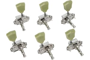 Noteflora Guitar Tuning Pegs 3L3R Metal Machine Heads Tuners Compatible With For Gibson Style Electric Or Acoustic Guitar Set
