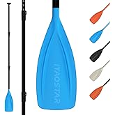 iTAOSTAR Paddle Board Paddle Detachable, Stand Up Paddle for Adults with Double Locks, Kayak Paddle Adjustable with Glass Fiber Blade, Floating Paddle Board Oar with Lightweight