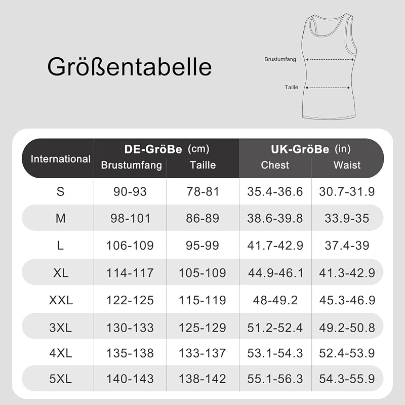 Pack de top masculino de 5 cores 100% algodão mais preto azul-marinho cinzento S