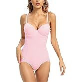 CuteStreet Shapewear for Women Tummy Control Full Body Shaper Elasticity Slimmer Shapewear Seamless Camisole Bodysuits