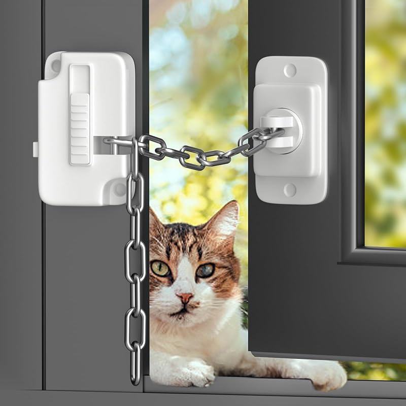 Aosite Window Restrictor 2pcs Child Safety Locks UPVC Adjustable No Drilling